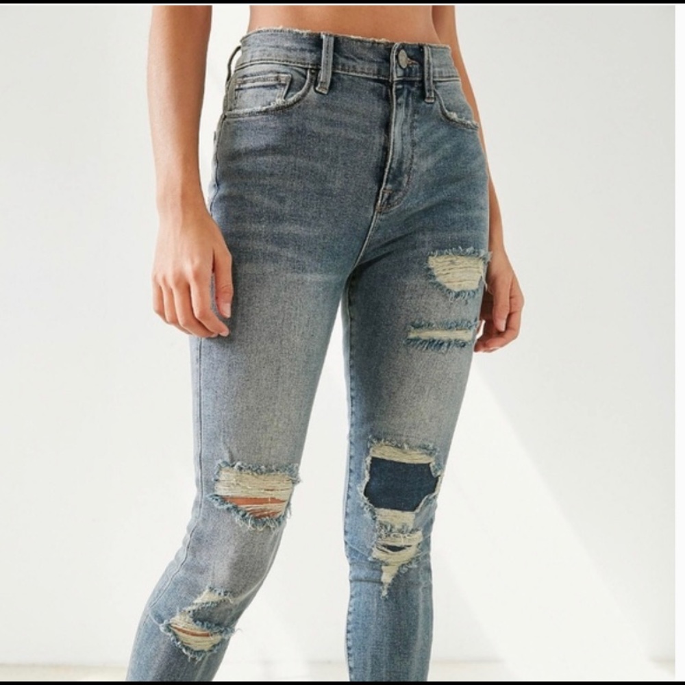 Urban Outfitters BDG Twig Distressed Patch Jeans
